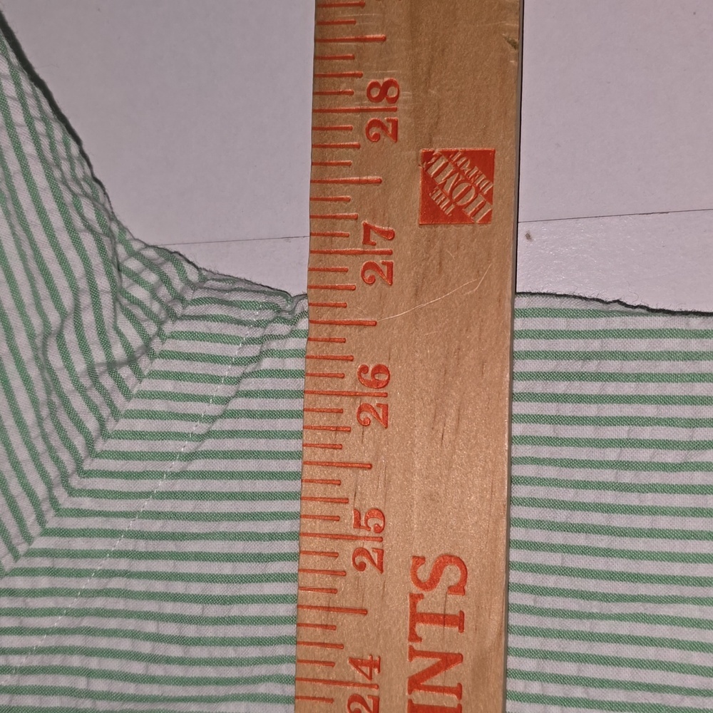 Vintage Ralph Lauren Classic Fit Seersucker Short Sleeve Shirt Mens Size XL - Picture 9 of 10
